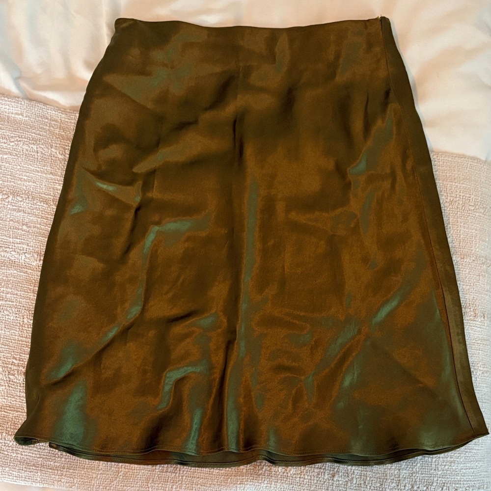 Aritzia Bronze Pencil Skirt